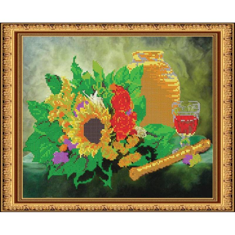 «Светлица» набор для вышивания бисером №267 «Дудочка» бисер Чехия 30x24см