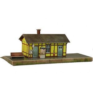 Станция Ауфхаузен. Сборная модель из картона.