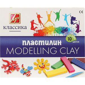 Пластилин детский 'Классика' 10 цветов (7С 304-08)