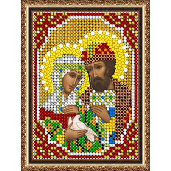 «Светлица» набор для вышивания бисером 8450ЛМ «Св. Петр и Феврония» бисер Чехия 7,5x10 см