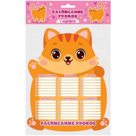 Книги для дошкольников (4-6 лет), книга Милый котик.Расписание уроков купить по скидке