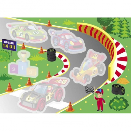 Водные раскраски, книга Гонки. Многоразовые водные раскраски купить по скидке