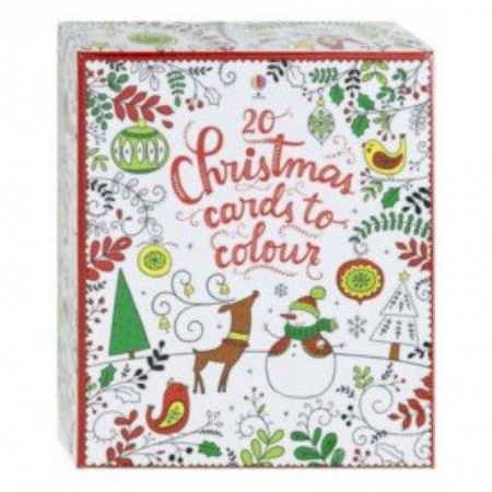 Учебники, самоучители, пособия, книга 20 Christmas cards to colour купить по скидке