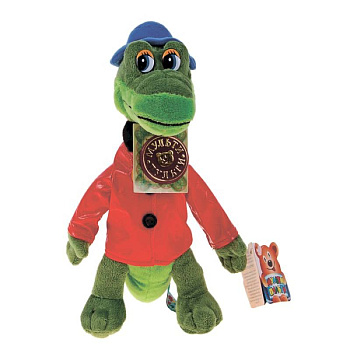 Мягкая музыкальная игрушка 'Крокодил Гена', 21 см