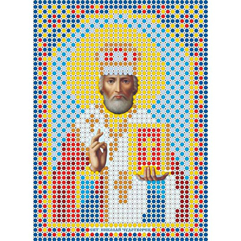 Набор для вышивания бисером ММ-032 , 8х11см . ' Святитель Николай Чудотворец'