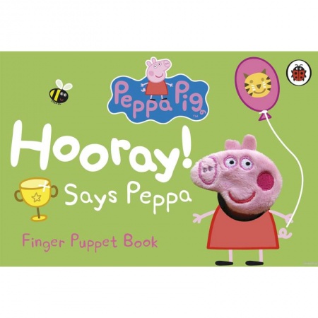 Чтение на английском языке, книга Peppa Pig: Hooray! Says Peppa (finger puppet board) купить по скидке