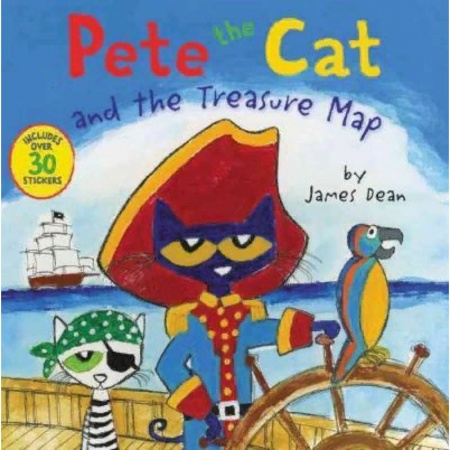 Чтение на английском языке, книга Pete the Cat and the Treasure Map купить по скидке