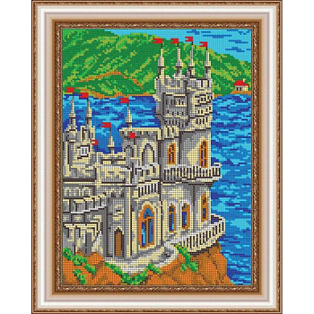 Набор для вышивания бисером №431П «Ласточкино гнездо» бисер Чехия 24x30 см