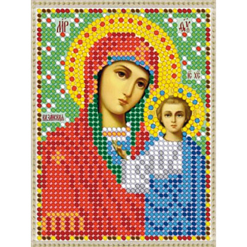 Набор для алмазной вышивки 'Богородица Казанская' (9х12см)