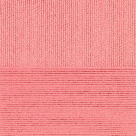 Детский каприз тёплый. Цвет 1128-Красный коралл. 10х50 г