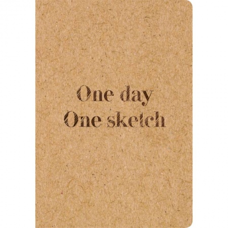 Скетчбук.One day, one sketch (обложка крафт) (Арте)